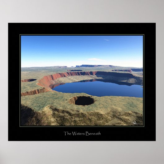 Das Wasser darunter Poster (Vorne)