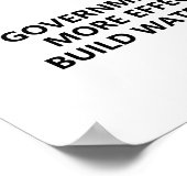 Das Wasser der Flüchtlinge rutscht mattes Plakat (Ecke)