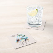 Das Wasser für Frauen im Ruhestand Rechteckiger Pappuntersetzer (Vor Ort)