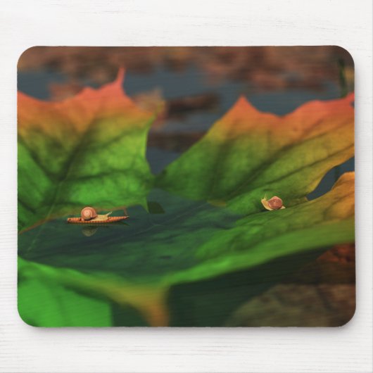Das Wasser ist breit gefächert Mousepad (Vorne)