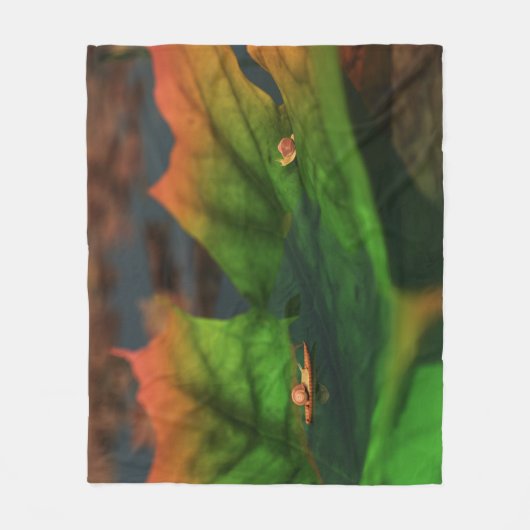 Das Wasser ist breit und das Vlies blau Fleecedecke (Vorderseite)