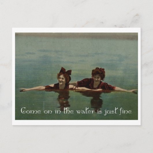 Das Wasser ist gut Postkarte (Vorderseite)