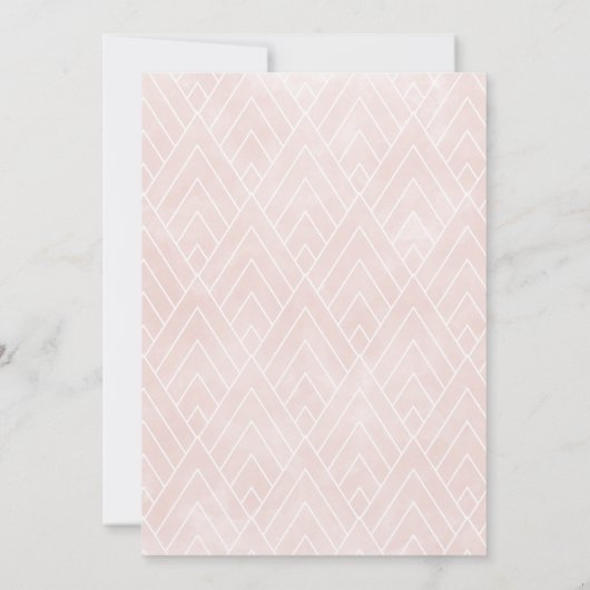 Das Wasser kann durch eine Rosendusche in Rosa Sal Einladung (Rückseite)