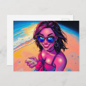 Das Wasser sieht gut aus Postkarte (Vorne/Hinten)