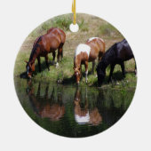 Das Wasserloch Keramik Ornament (Hinten)