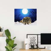 Das Watcher Wolf Poster (Heimbüro)