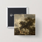 Das Watermill, c.1660 Button (Vorne & Hinten)