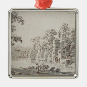 Das Watermill durch das Ford Silbernes Ornament