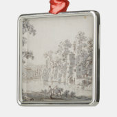 Das Watermill durch das Ford Silbernes Ornament (Links)