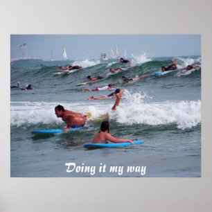 Das Waves_ Poster_by Elenne Boothe antreffen Poster