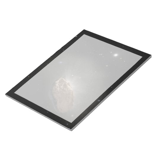 Das Wayward Interstellar Objekt Oumuamua. Notizblock (angewinkelt)