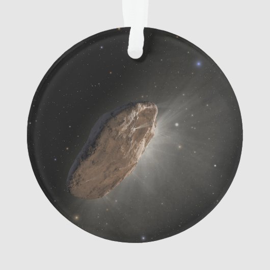 Das Wayward Interstellar Objekt Oumuamua. Ornament (Rückseite)