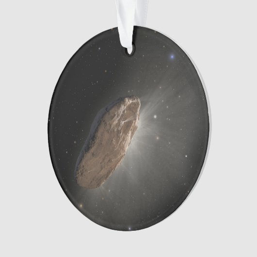 Das Wayward Interstellar Objekt Oumuamua. Ornament (Vorderseite)