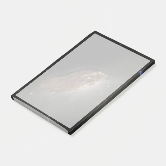 Das Wayward Interstellar Objekt Oumuamua. Post-it Klebezettel (angewinkelt)