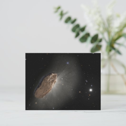 Das Wayward Interstellar Objekt Oumuamua. Postkarte (Stehend Vorderseite)