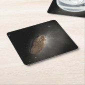 Das Wayward Interstellar Objekt Oumuamua. Rechteckiger Pappuntersetzer (angewinkelt)