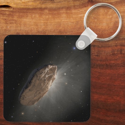 Das Wayward Interstellar Objekt Oumuamua. Schlüsselanhänger (Rückseite)