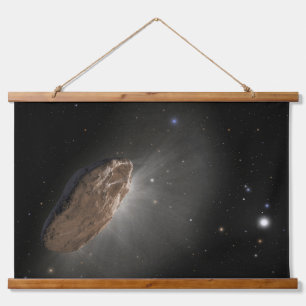 Das Wayward Interstellar Objekt Oumuamua. Wandteppich Mit Holzrahmen