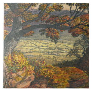Das Weald von Kent, c.1827-28 (w/c u. Gouache auf Fliese