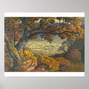 Das Weald von Kent, c.1827-28 (w/c u. Gouache auf Poster