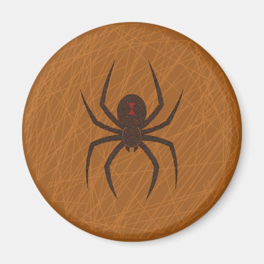 Das Web-Magnet der Spinne Magnet (Vorne)