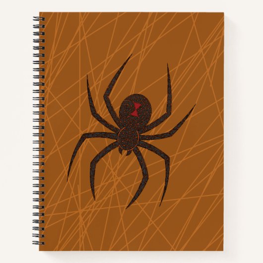 Das Web-Spiral-Notebook der Spinne Notizbuch (Vorderseite)