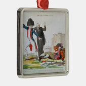 Das Wecken des dritten Anwesens, im Juli 1789 Silbernes Ornament (Rechts)