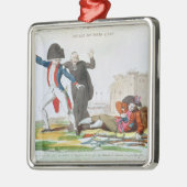 Das Wecken des dritten Anwesens, im Juli 1789 Silbernes Ornament (Links)