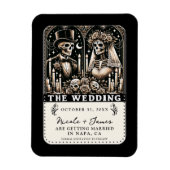 DAS WEDD-Tarot-Skelette Save the Date Magnet (Vertikal)