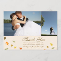 Das wedding Fallherbst-Blätter dankt Ihnen Foto