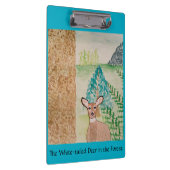 Das Weidehirsche im Wald Klemmbrett (Rechts)