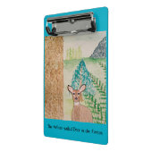 Das Weidehirsche im Wald Mini Klemmbrett (Gewinkelt2)