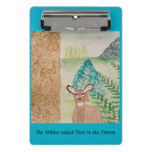 Das Weidehirsche im Wald Mini Klemmbrett (Vorderseite)