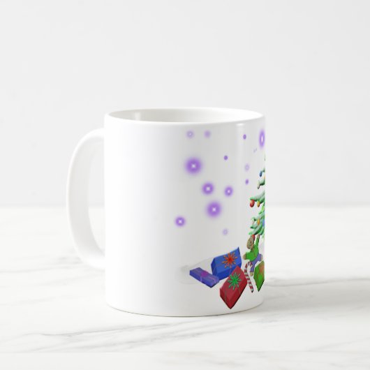 das Weihnachten des Froggys Kaffeetasse (Vorderseite Links)