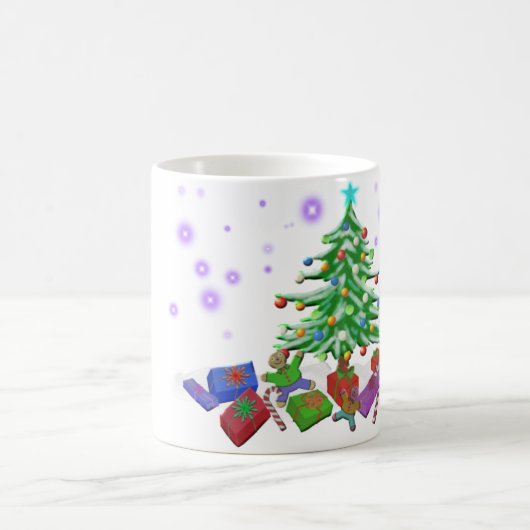 das Weihnachten des Froggys Kaffeetasse (Mittel)