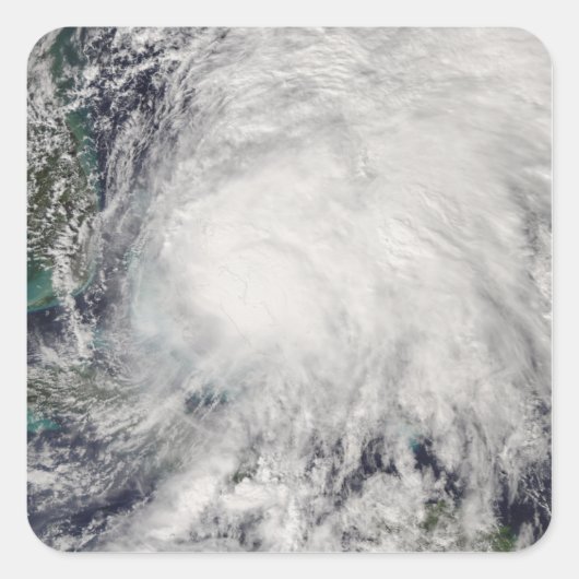 Das Weihnachten des tropischen Sturms über den Bah Quadratischer Aufkleber (Vorderseite)