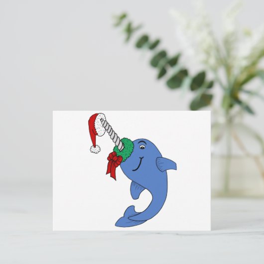 Das Weihnachten Narwhal (Stehend Vorderseite)