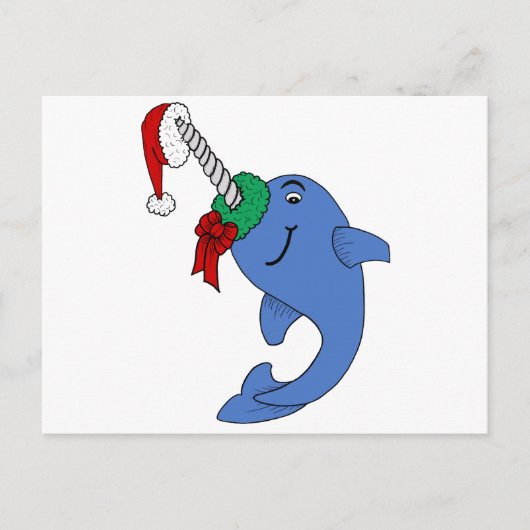 Das Weihnachten Narwhal (Vorderseite)