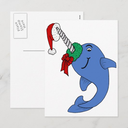Das Weihnachten Narwhal (Vorne/Hinten)