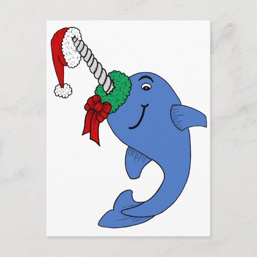 Das Weihnachten Narwhal (Vorderseite)