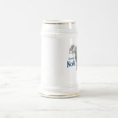 Das Weihnachten Stein des Jägers Bierglas (Mittel)