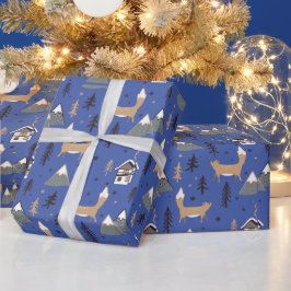 Das weihnachtliche Fox-Musterpapier Geschenkpapier