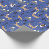 Das weihnachtliche Fox-Musterpapier Geschenkpapier (Ecke)
