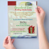 Das weihnachtliche weiße Ereignis des Workshops Flyer (Hand)