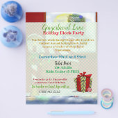 Das weihnachtliche weiße Ereignis des Workshops Flyer (Einzeln)