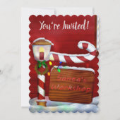 Das weihnachtliche Whimsey-PARTY des Workshops Einladung (Vorderseite)