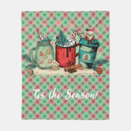 'Das Weihnachts-Karierte Weihnachtsgottesdienst Fleecedecke