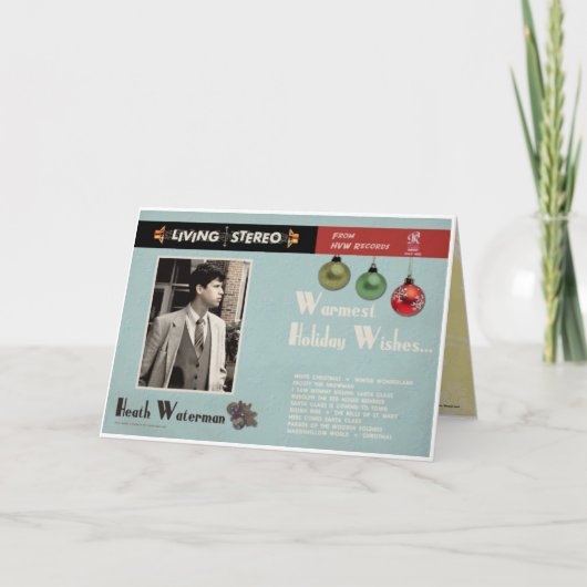 Das Weihnachtsalbum der 60er Jahre Feiertagskarte (Vorderseite)