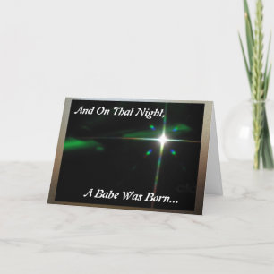 Das Weihnachtsbaby…. Feiertagskarte