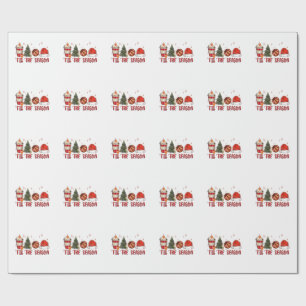 Das Weihnachtsbasketball der Weihnachtszeit Geschenkpapier